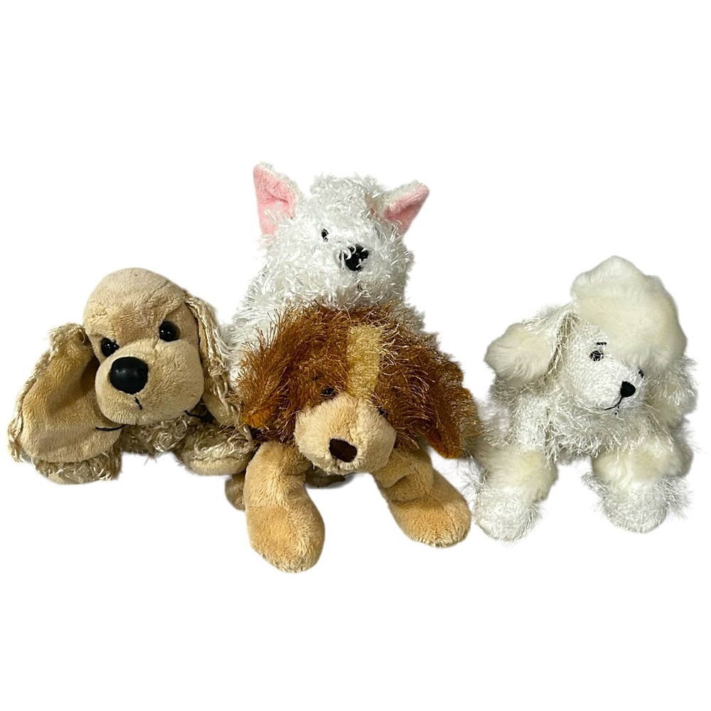 4 Webkinz Plush Dogs